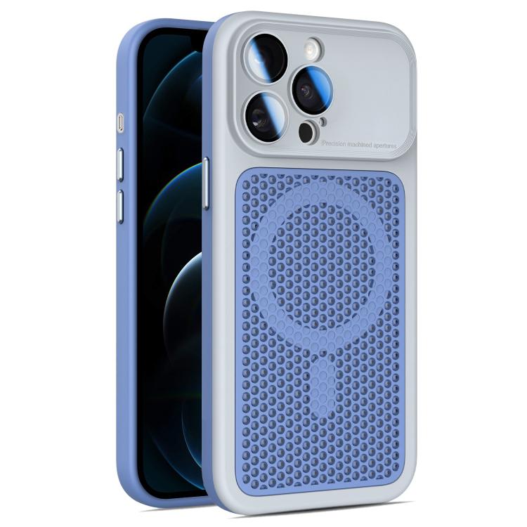 Armor Shield Mesh Cooling Magnetic Phone Case with Lens Film, For iPhone 12, For iPhone 12 Pro Max, For iPhone 12 Pro