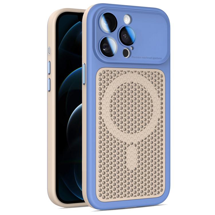 Armor Shield Mesh Cooling Magnetic Phone Case with Lens Film, For iPhone 12, For iPhone 12 Pro Max, For iPhone 12 Pro