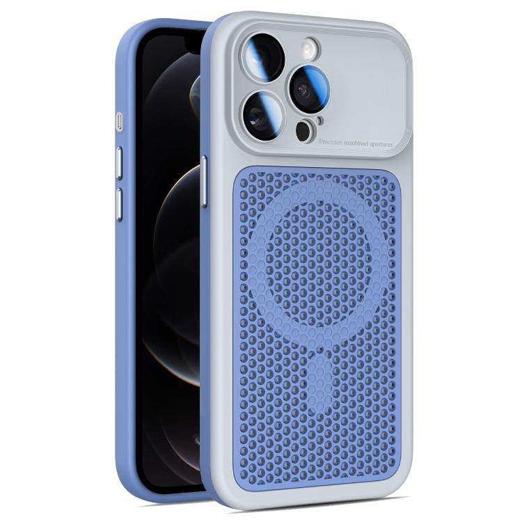 Armor Shield Mesh Cooling Magnetic Phone Case with Lens Film, For iPhone 12, For iPhone 12 Pro Max, For iPhone 12 Pro