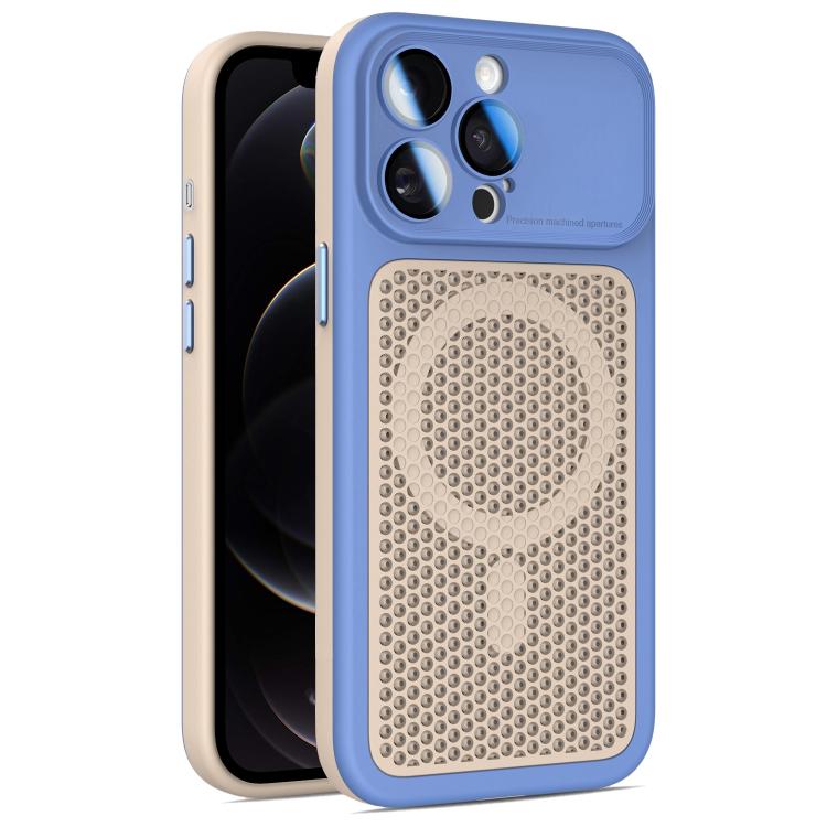Armor Shield Mesh Cooling Magnetic Phone Case with Lens Film, For iPhone 12, For iPhone 12 Pro Max, For iPhone 12 Pro