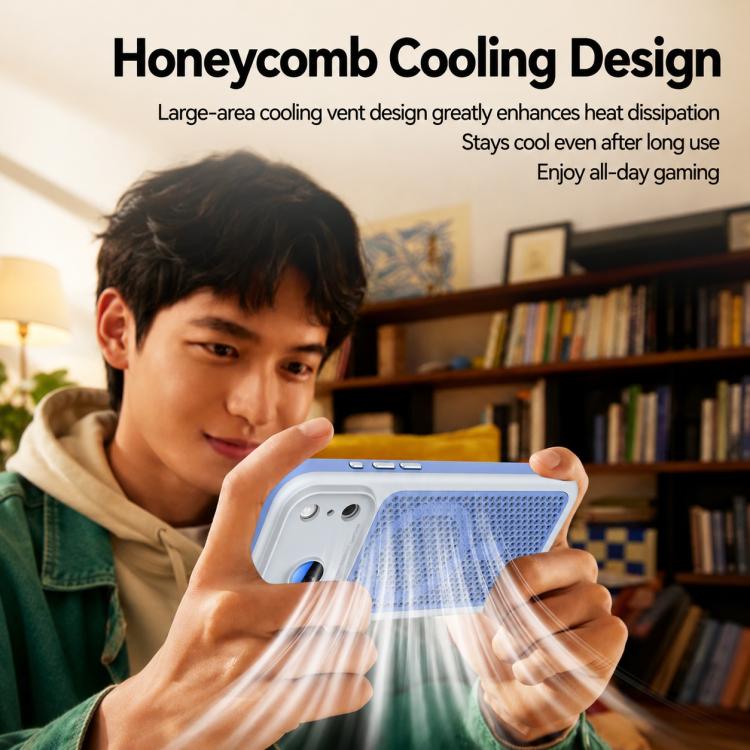 Armor Shield Mesh Cooling Magnetic Phone Case with Lens Film, For iPhone 14 Pro, For iPhone 14 Pro Max, For iPhone 13 Pro Max, For iPhone 13 Pro