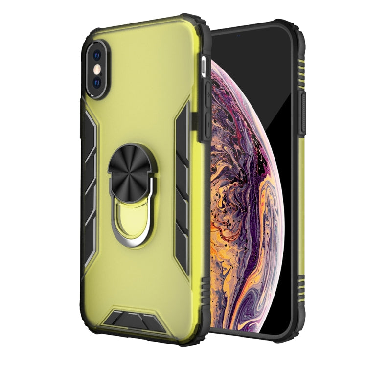 Magnetic Frosted PC + Matte TPU Shockproof Case with Ring Holder, For iPhone 11 Pro, For iPhone 11, For iPhone 11 Pro Max, For iPhone XS / X