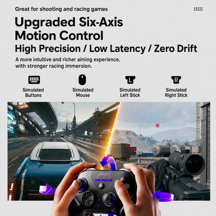 GameSir LeadJoy Xneo Plus Bluetooth & Wired Game Controller Accessories