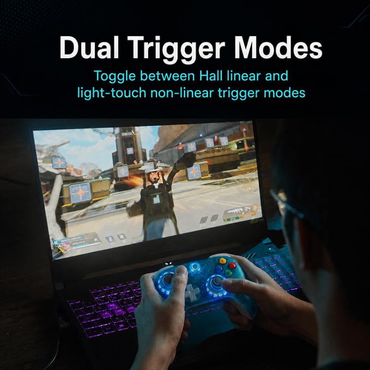 8BitDo TMR Joystick Dual Trigger Tri-Mode Wireless Gaming Controller