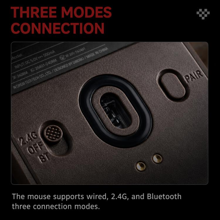 8BitDo Retro R8-C64 Edition Wireless Mouse – PAW3395, Tri-Mode, 8K Polling, Charging Dock