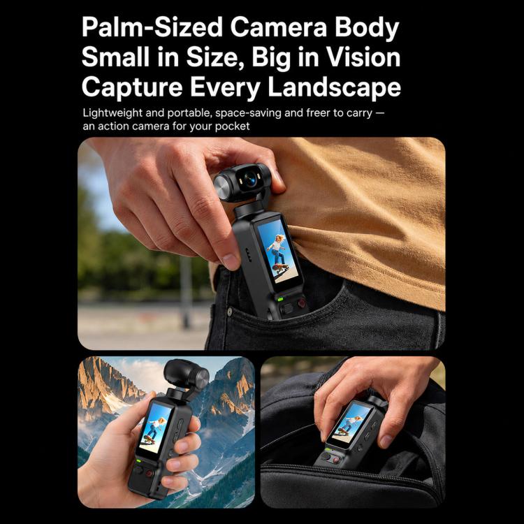 LK-032 Pocket Vlog Camera – 1080P, 180° Rotating Lens, 1.97″ HD Screen