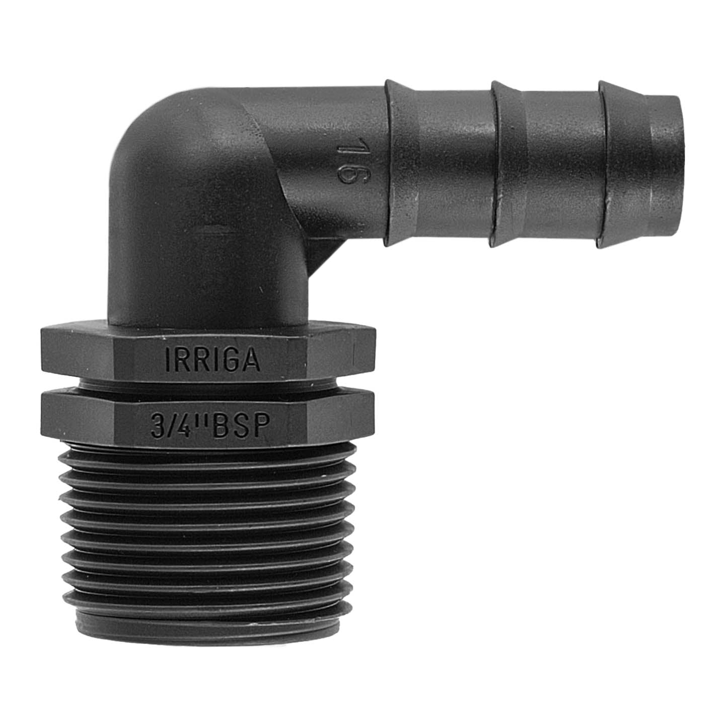 IBC 2 S60X6 Cap with 16mm Barbed Elbow Hose Pipe Fitting Drip Irrigation Fitting