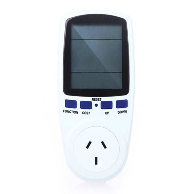 AC 240V 50Hz Max 10A LCD Display Power Meter Energy Watt Amps Volt Electricity Usage Monitor Analyzer, AU Plug, AC 240V  AU Plug