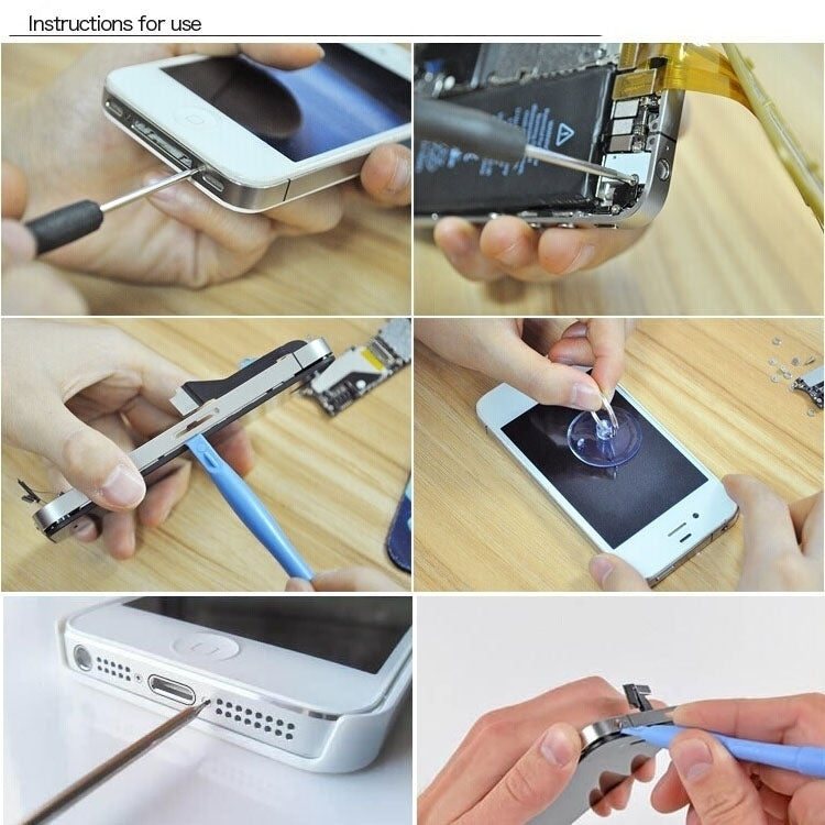 B-5 5 in 1 Battery Open Tool Kit for iPhone 6 / SE / 5s & 5c & 5 / 4s & 4, 5 in 1