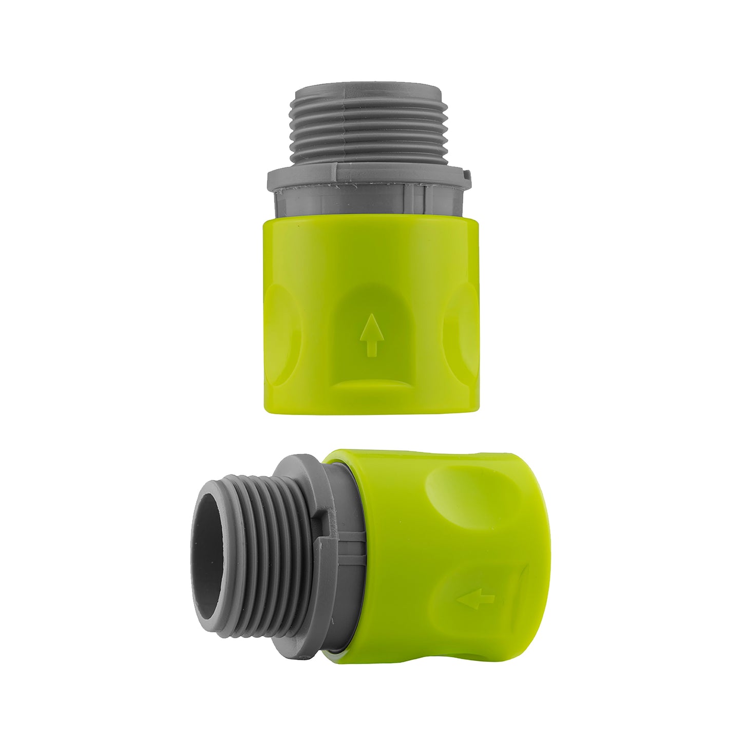 Hose Connector Lime with In-Line BSPF Valve and 16mm Barbed Straight
