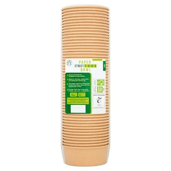Ecopac 50 Paper Street Food Bowl