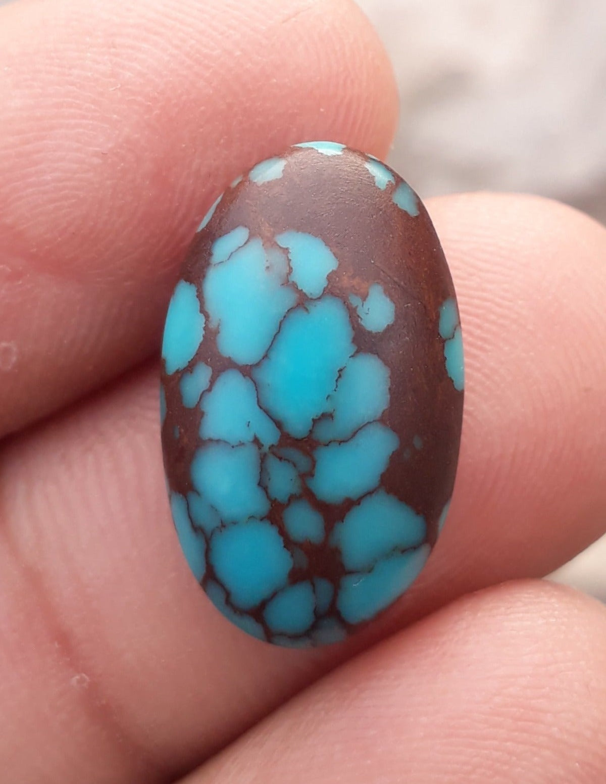 Natural Certified Egyptian Turquoise - Misri Feroza - 8.4Ct- 20x12mm