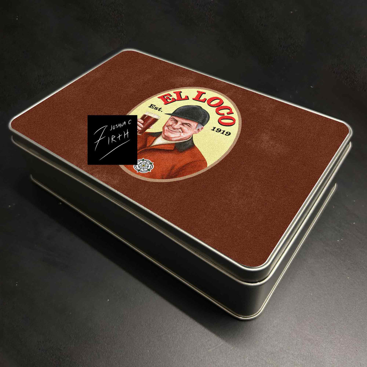 Marcelo Bielsa El Loco Leeds Retro Metal Biscuit Tin