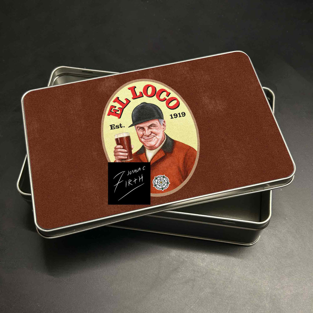 Marcelo Bielsa El Loco Leeds Retro Metal Biscuit Tin