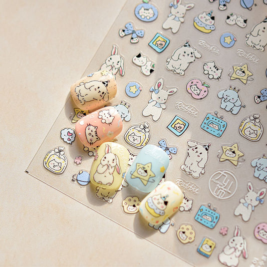 Hello Claws | Fluffy Puppy 5D Nail Deco Sticker