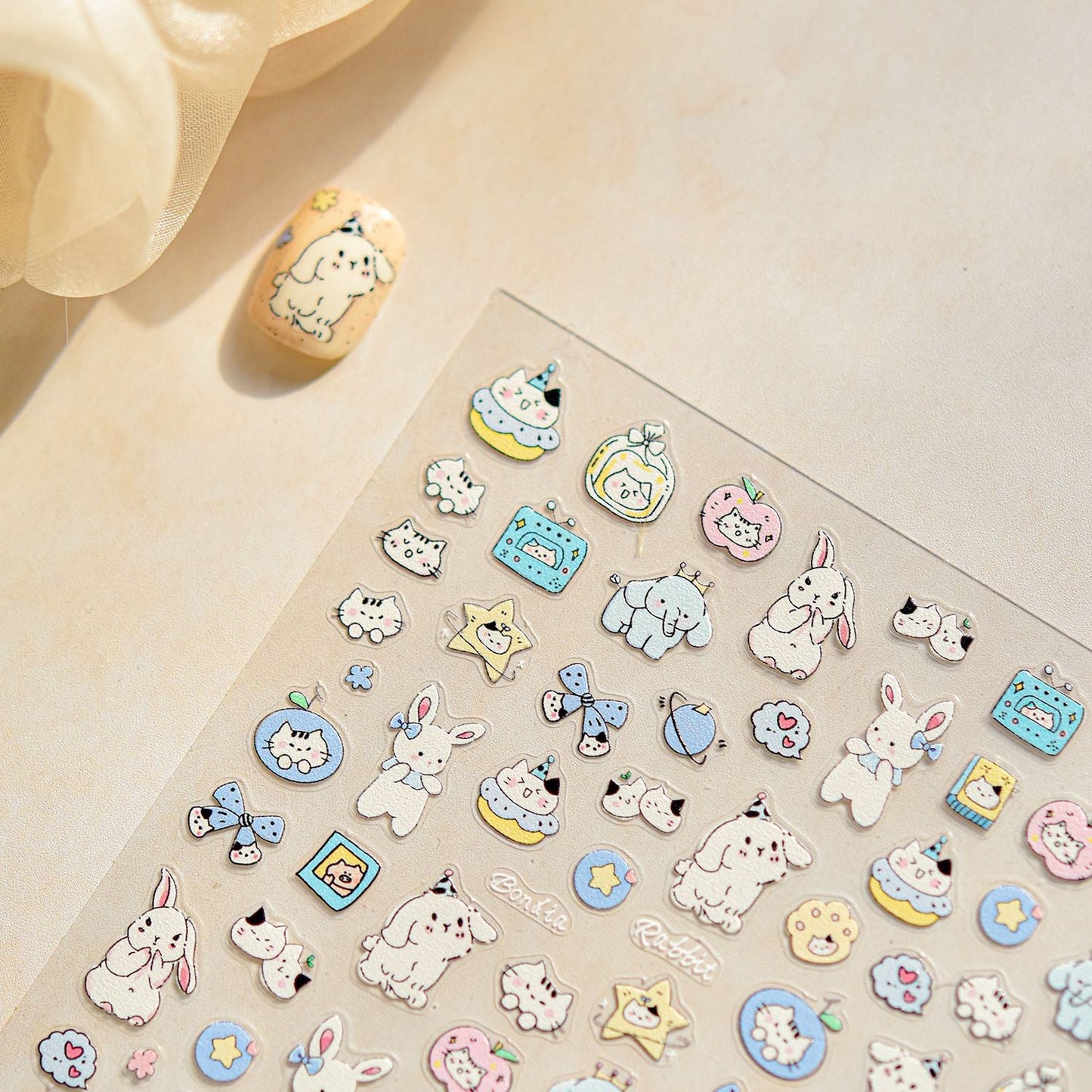 Hello Claws | Fluffy Puppy 5D Nail Deco Sticker