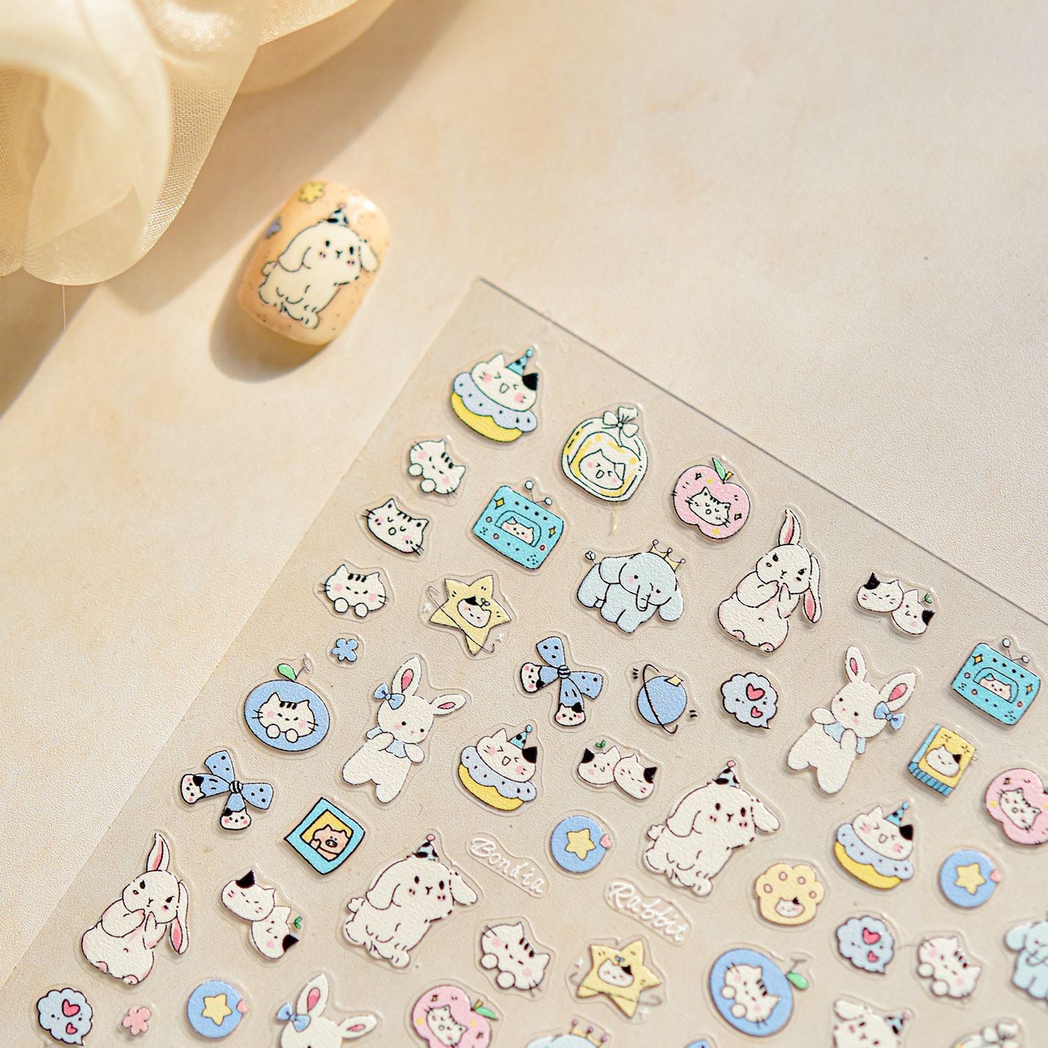 Hello Claws | Fluffy Puppy 5D Nail Deco Sticker