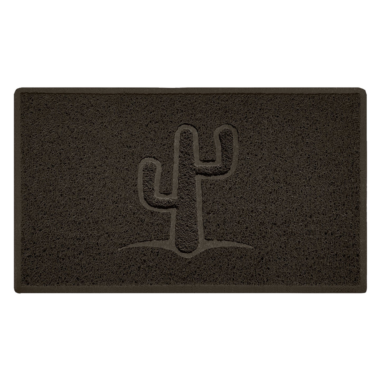 Embossed Spaghetti Outdoor Doormat - Brown