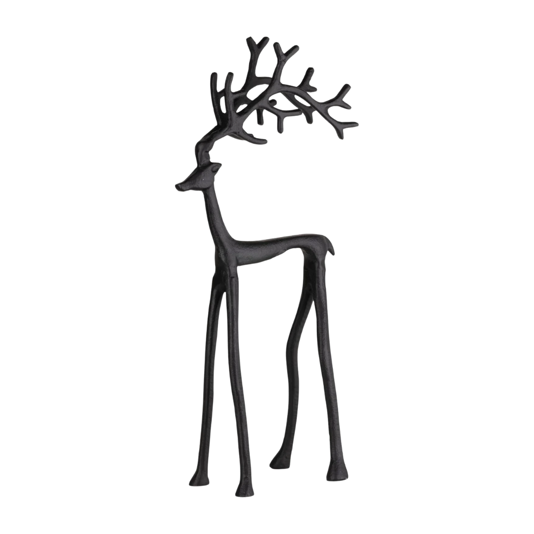 Cast Iron Effect Stag Ornament