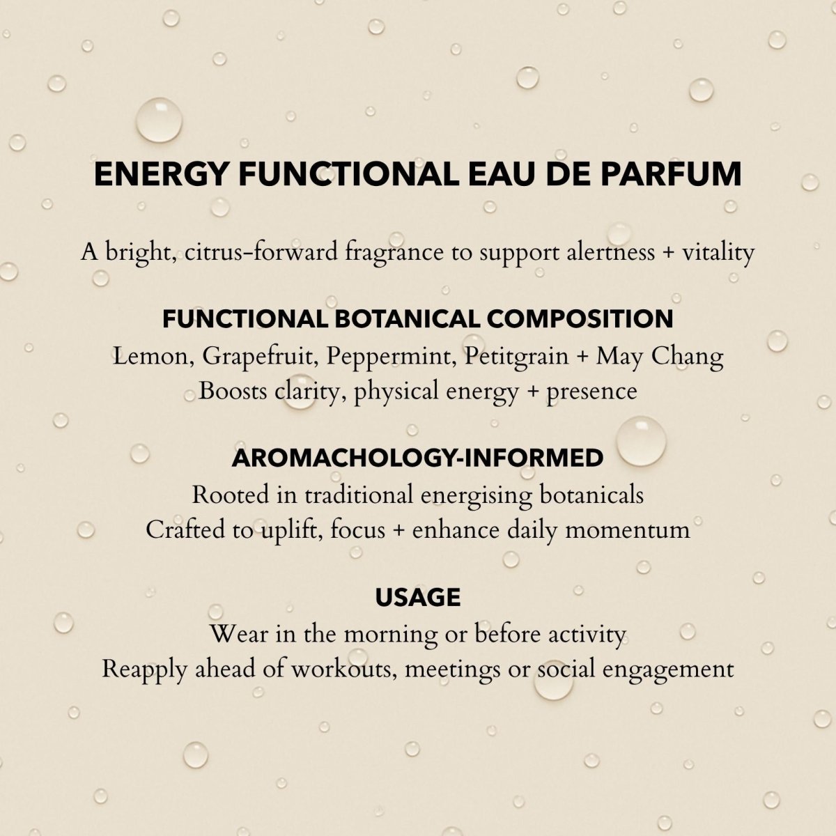 Energy Eau de Parfum | Enhance Endurance & Sharpen Clarity 100ml