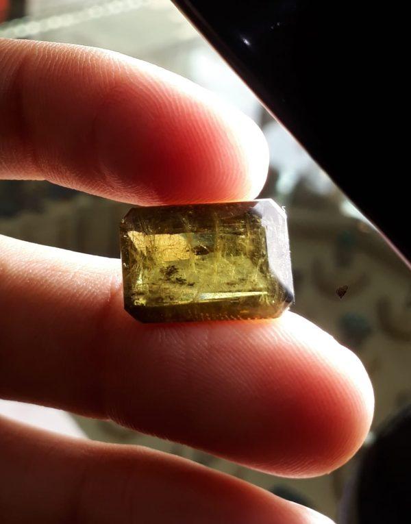 13.8ct Epidote - Epidote Crystal - Epidote for sale - Zabarjad - 18x13x6.8mm