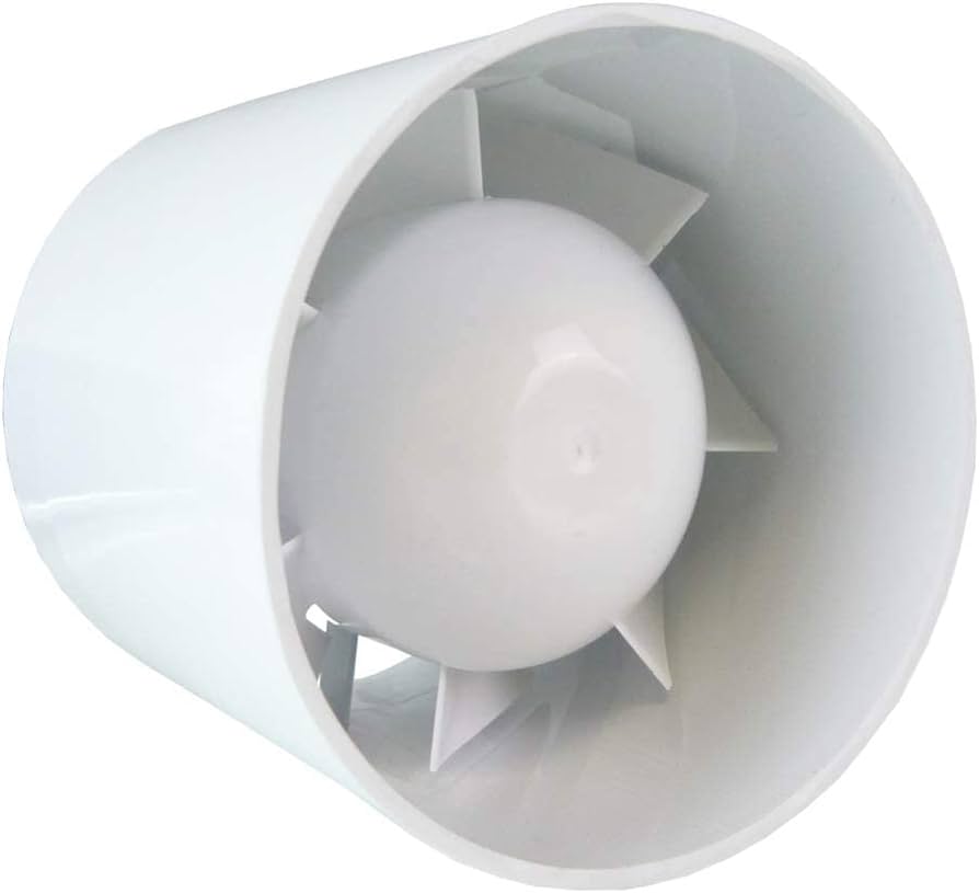 Euro 2 In Line Bathroom Fan 120mm DIY Tool Accessory Home and Garden Use
