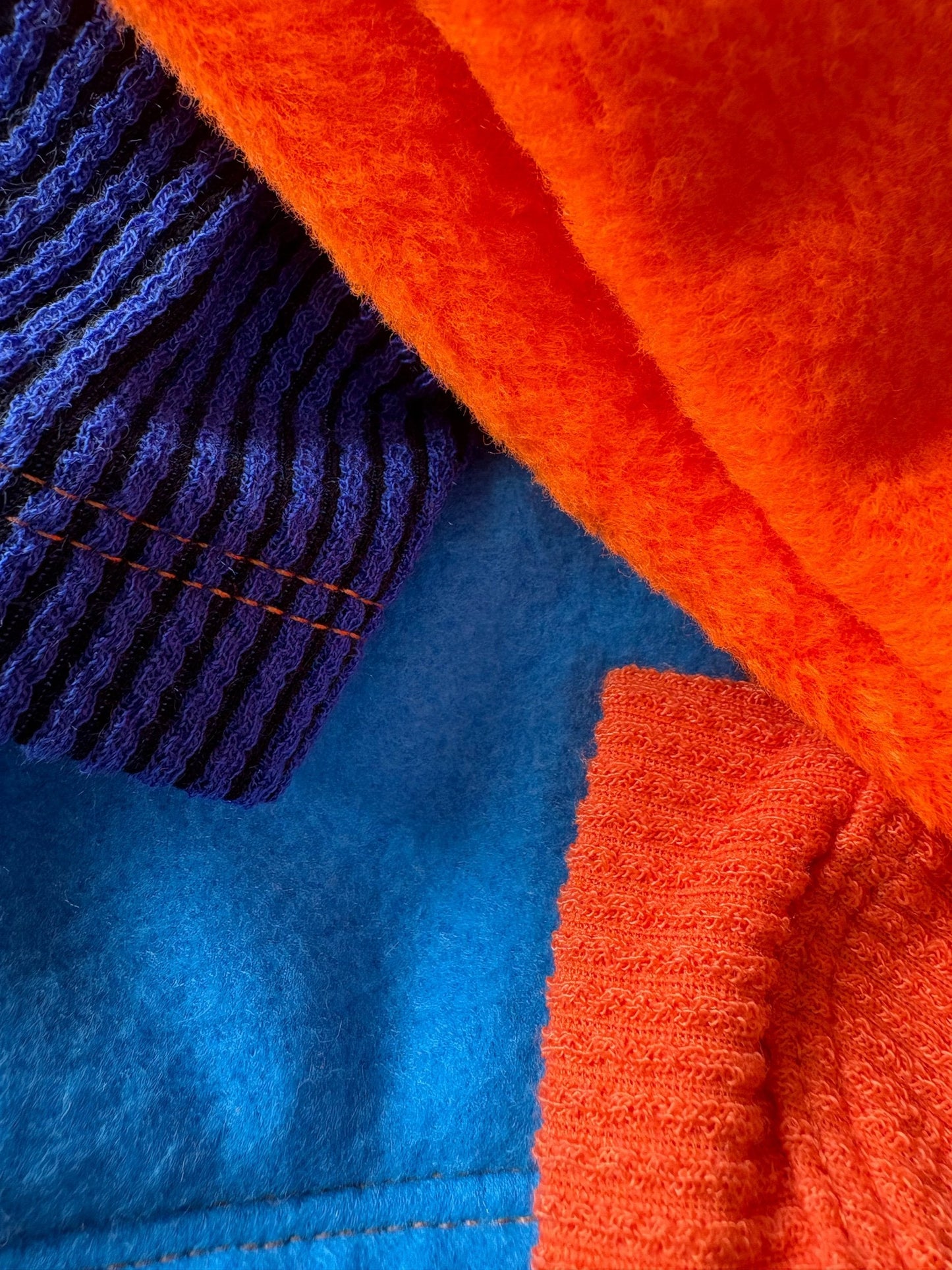 Ribbed Jersey & Fleece T-Shirt - Tropicana