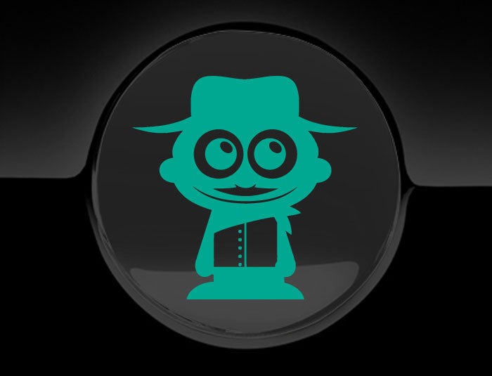 Adorable Cowboy Fuel Cap Car Sticker