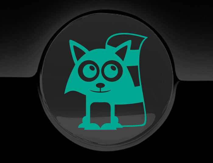 Adorable Raccoon Fuel Cap Car Sticker
