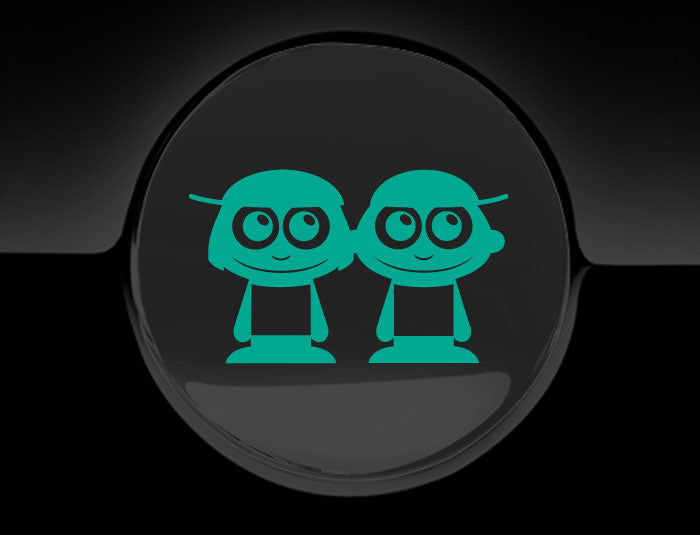Adorable Boys Fuel Cap Car Sticker