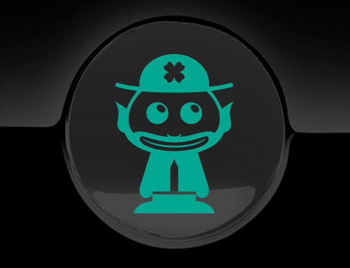 Adorable Leprechaun Fuel Cap Car Sticker