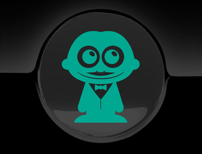 Adorable Waiter Fuel Cap Car Sticker
