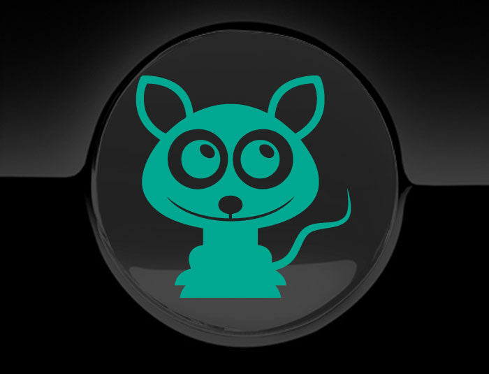 Adorable Rat Fuel Cap Car Sticker