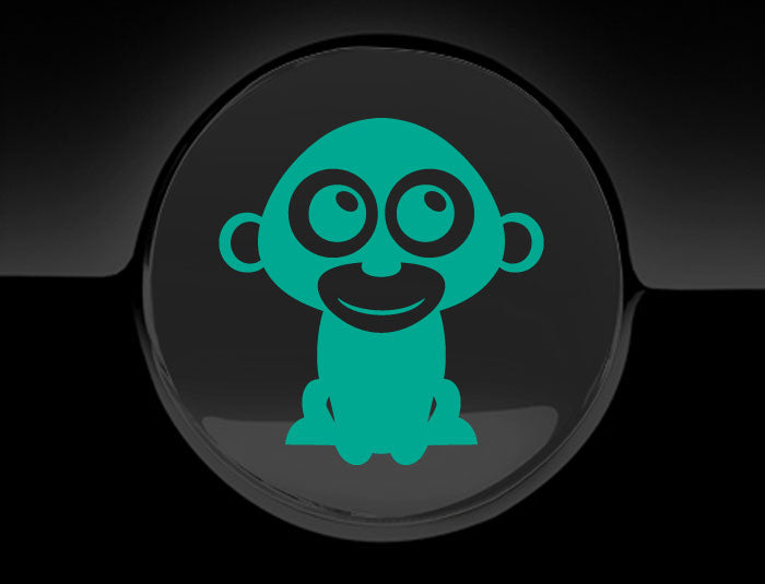 Adorable Monkey Fuel Cap Car Sticker