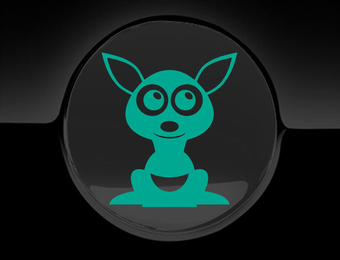 Adorable Kangaroo Fuel Cap Car Sticker