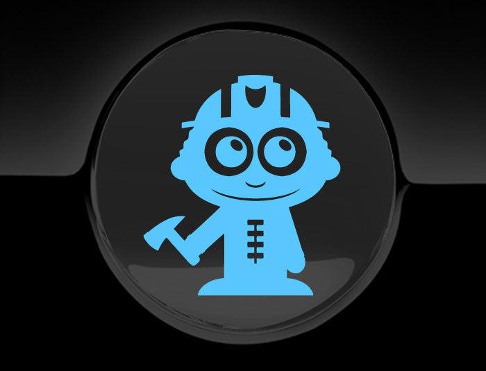 Adorable Firefighter Fuel Cap Car Sticker