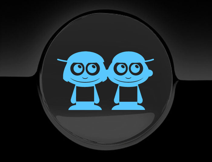 Adorable Boys Fuel Cap Car Sticker