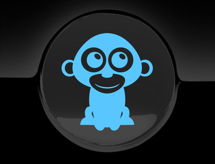 Adorable Monkey Fuel Cap Car Sticker