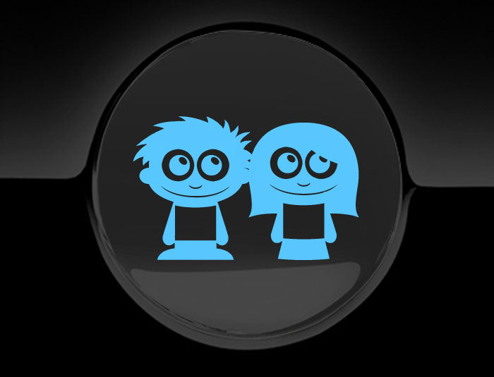 Adorable Friends Fuel Cap Car Sticker