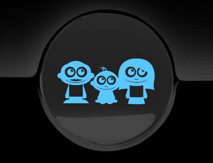 Adorable Family Fuel Cap Car Sticker