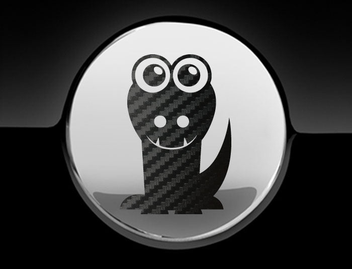 Adorable Alligator Fuel Cap Car Sticker