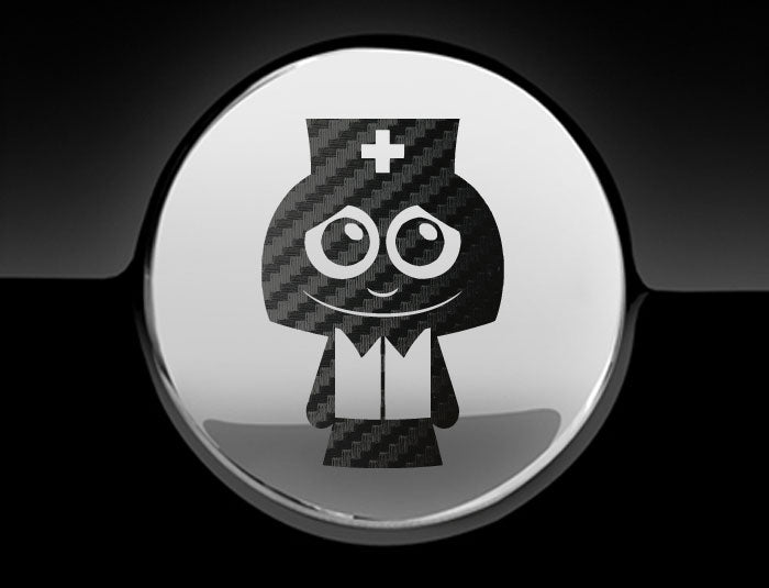 Adorable Nurse Fuel Cap Car Sticker