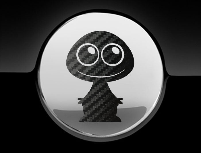 Adorable Alien Fuel Cap Car Sticker