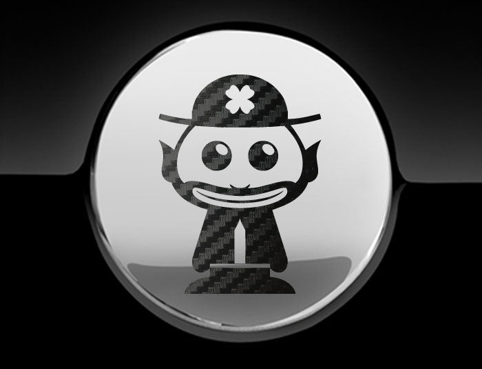 Adorable Leprechaun Fuel Cap Car Sticker