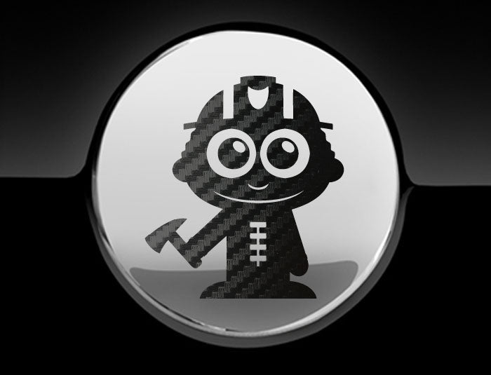 Adorable Firefighter Fuel Cap Car Sticker