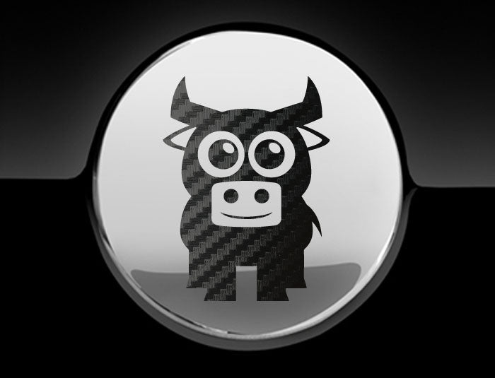 Adorable Bull Fuel Cap Car Sticker