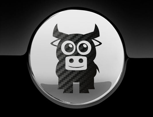 Adorable Bull Fuel Cap Car Sticker