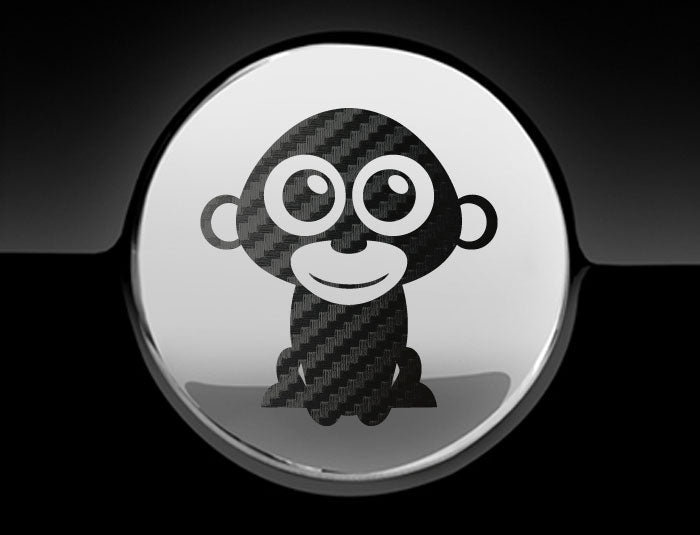 Adorable Monkey Fuel Cap Car Sticker