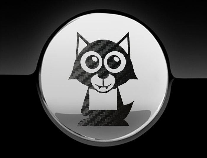 Adorable Werewolf Fuel Cap Car Sticker
