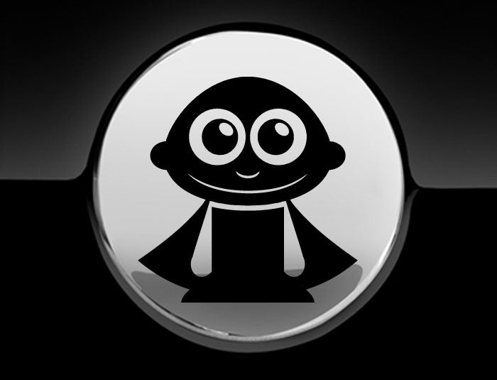 Adorable Superhero Fuel Cap Car Sticker
